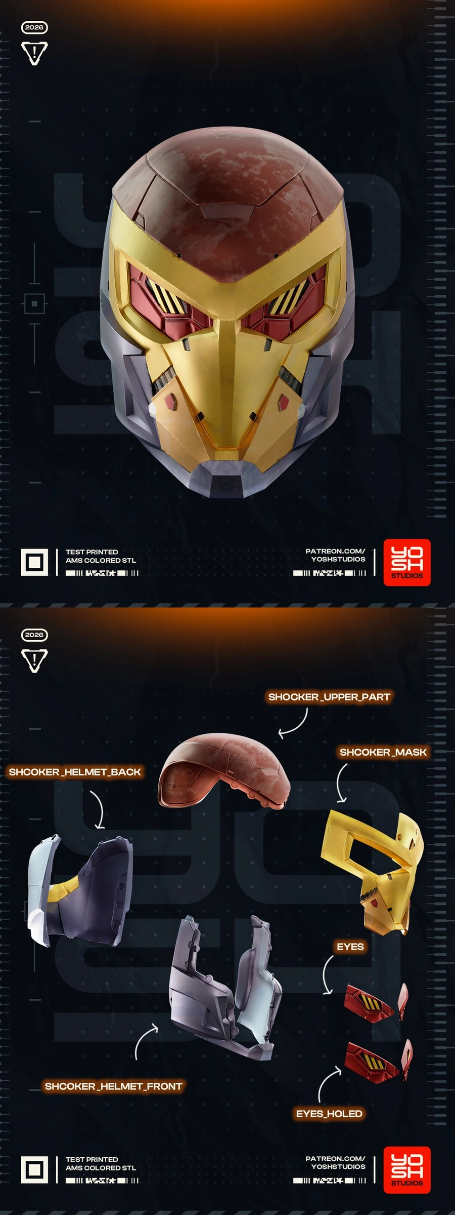Shocker Helmet — Marvel 3D model