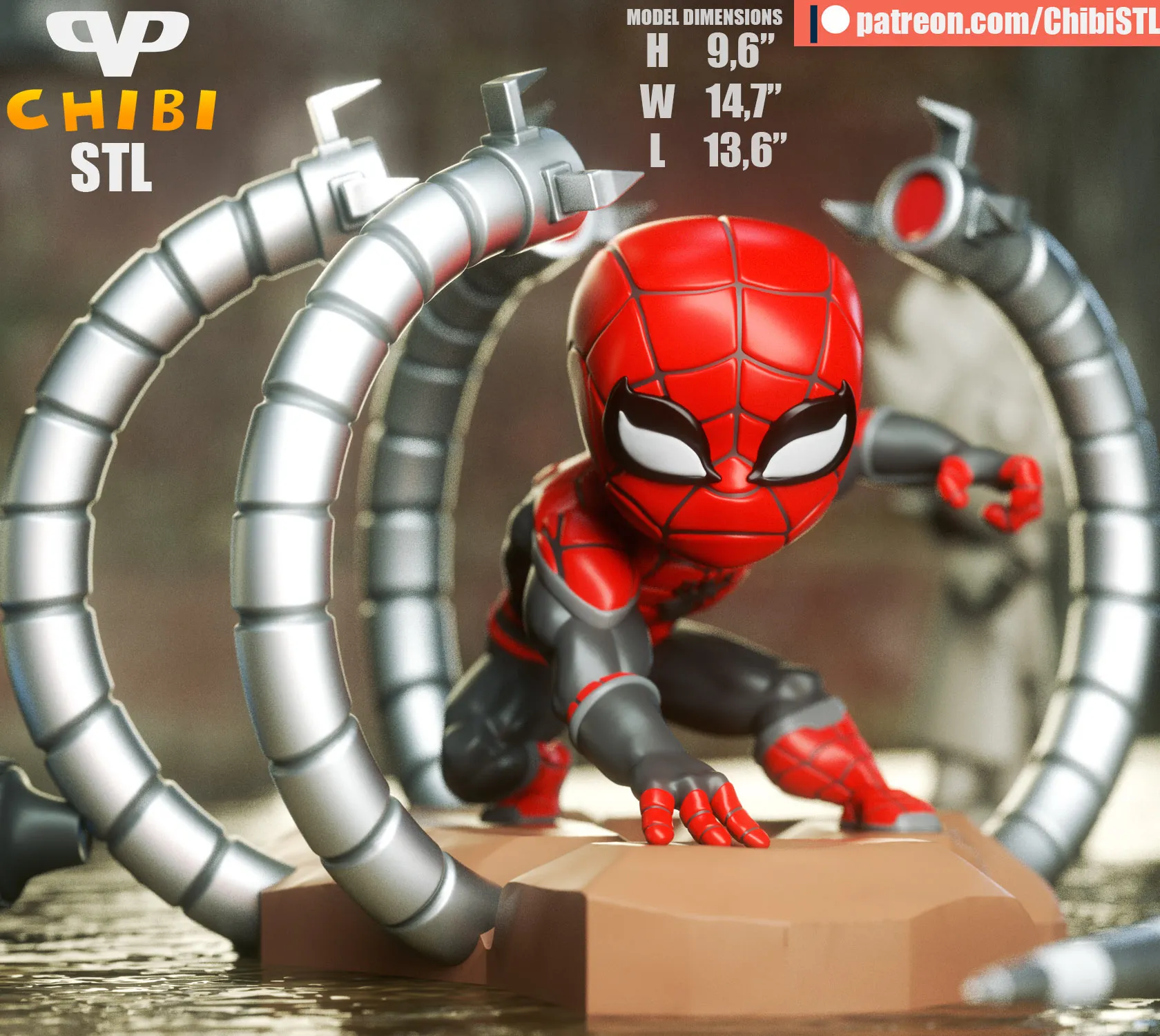 Spider-Man Chibi — Marvel 3D model