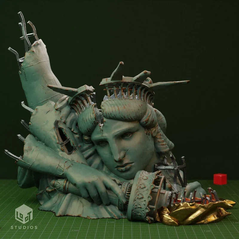 Statue of Liberty Dice Roller — Original Design 3D model