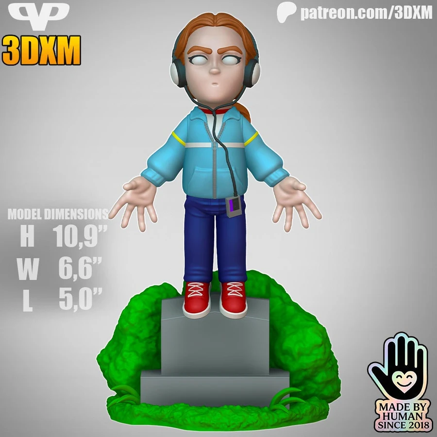 Max Mayfield Chibi — Stranger Things 3D model