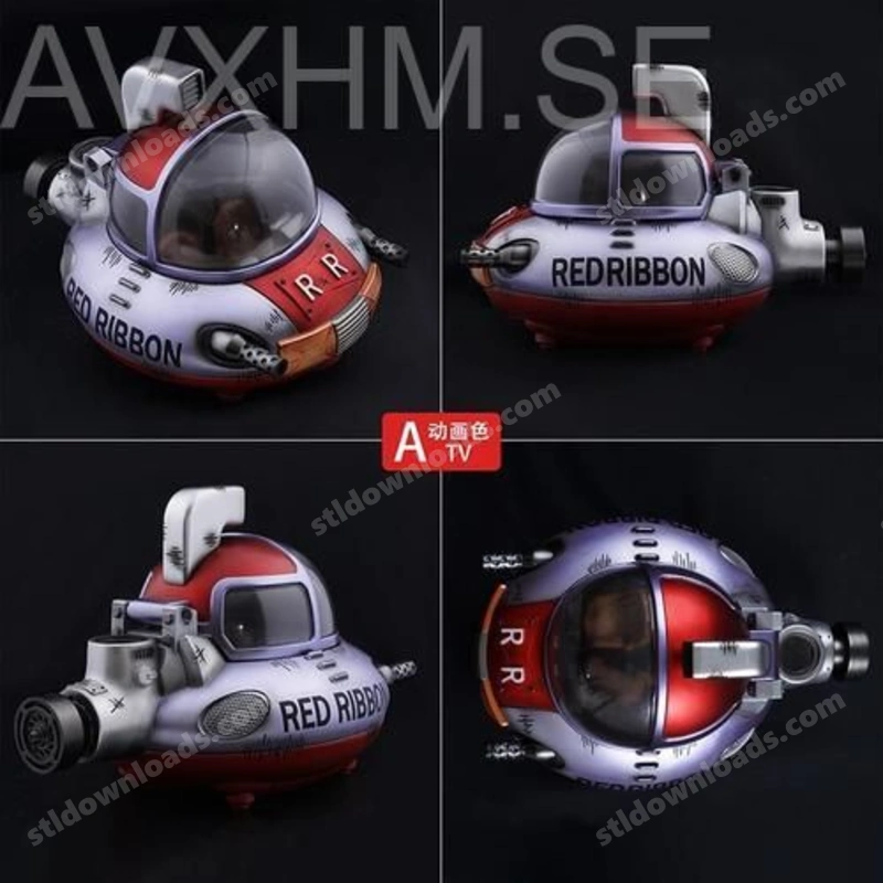 Red Submarine — Original Sci-Fi 3D model