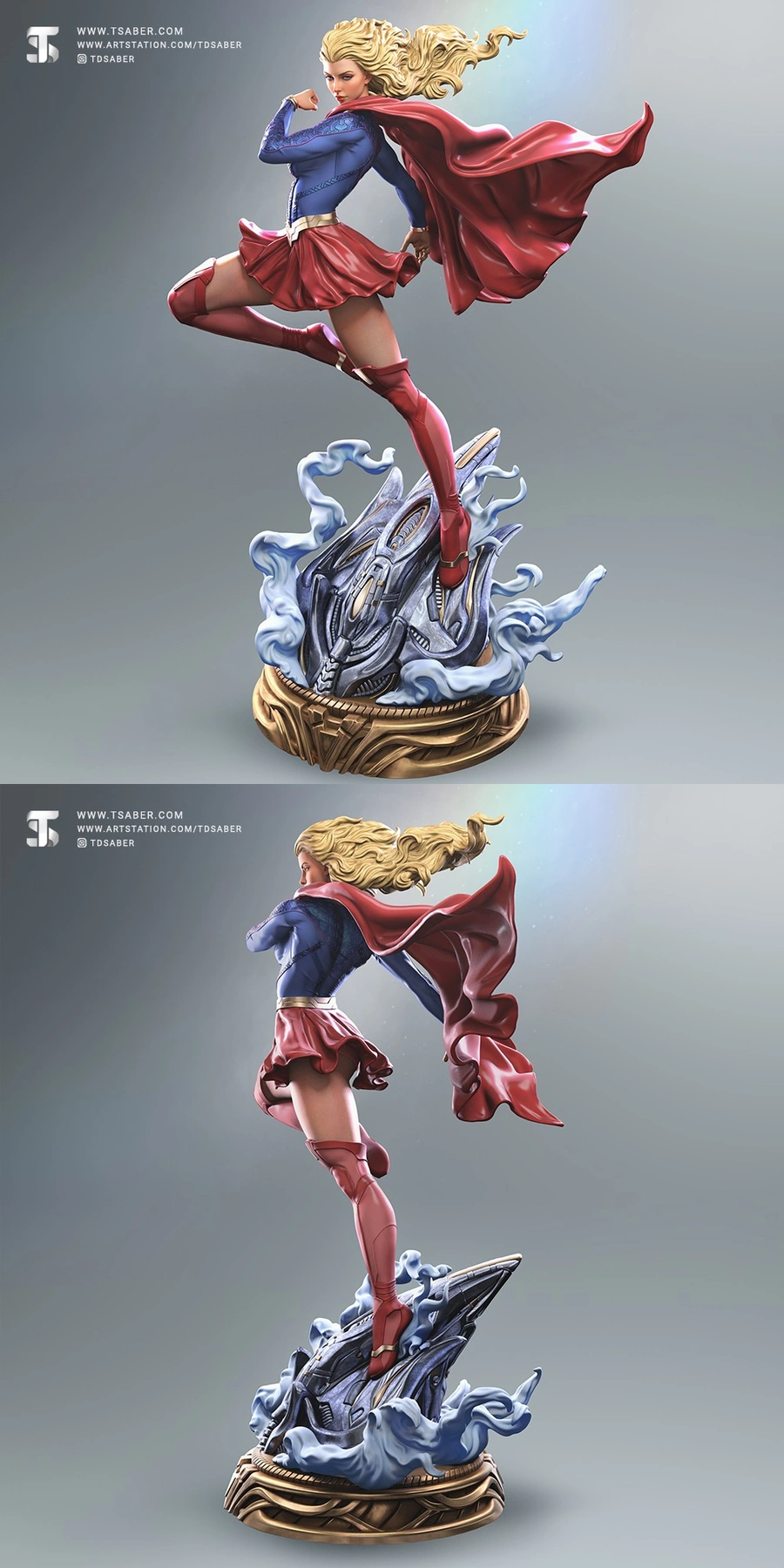 Supergirl Statue — DC Comics 3D model