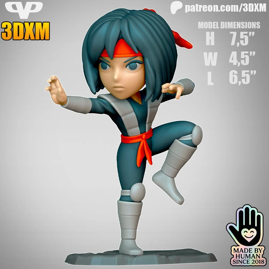 Karai Chibi — Teenage Mutant Ninja Turtles 3D model