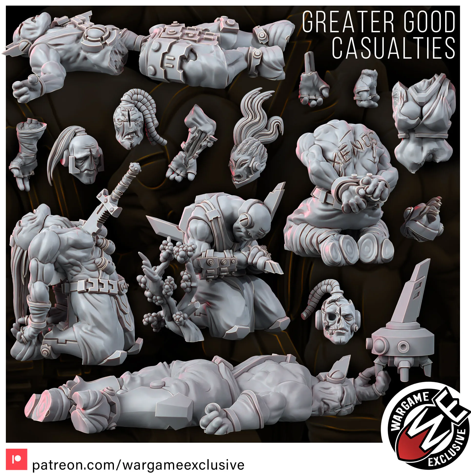 Tauxenos Corpses — Original Fantasy 3D model