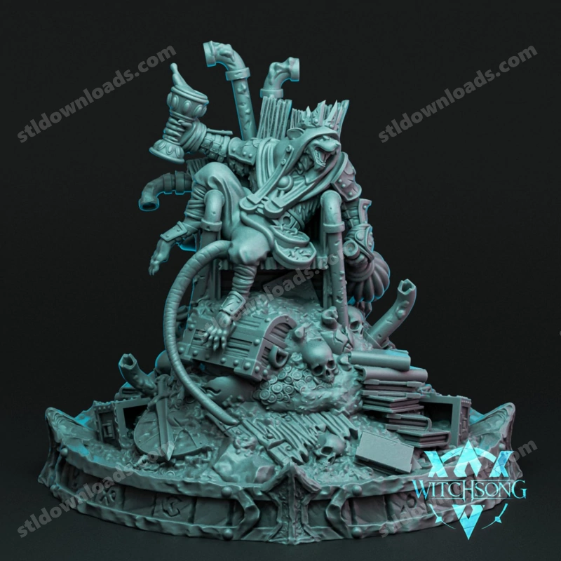 The Rat King's Throne — Original Fantasy 3D model