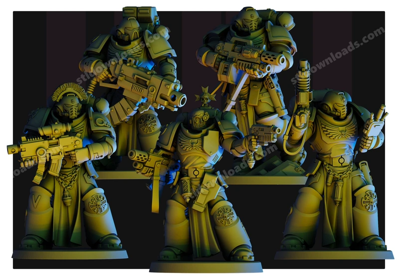 Veteran Space Marine — Warhammer 40,000 3D model