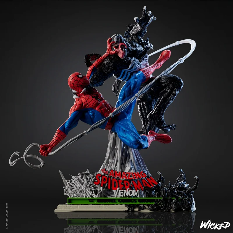 Venom and Spider-Man Diorama — Marvel 3D model