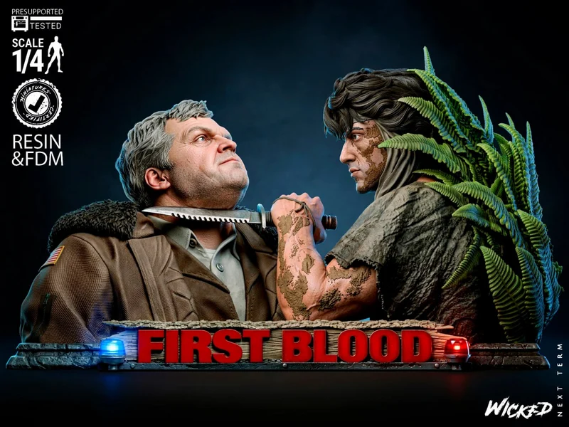First Blood Diorama Bust — Rambo 3D model