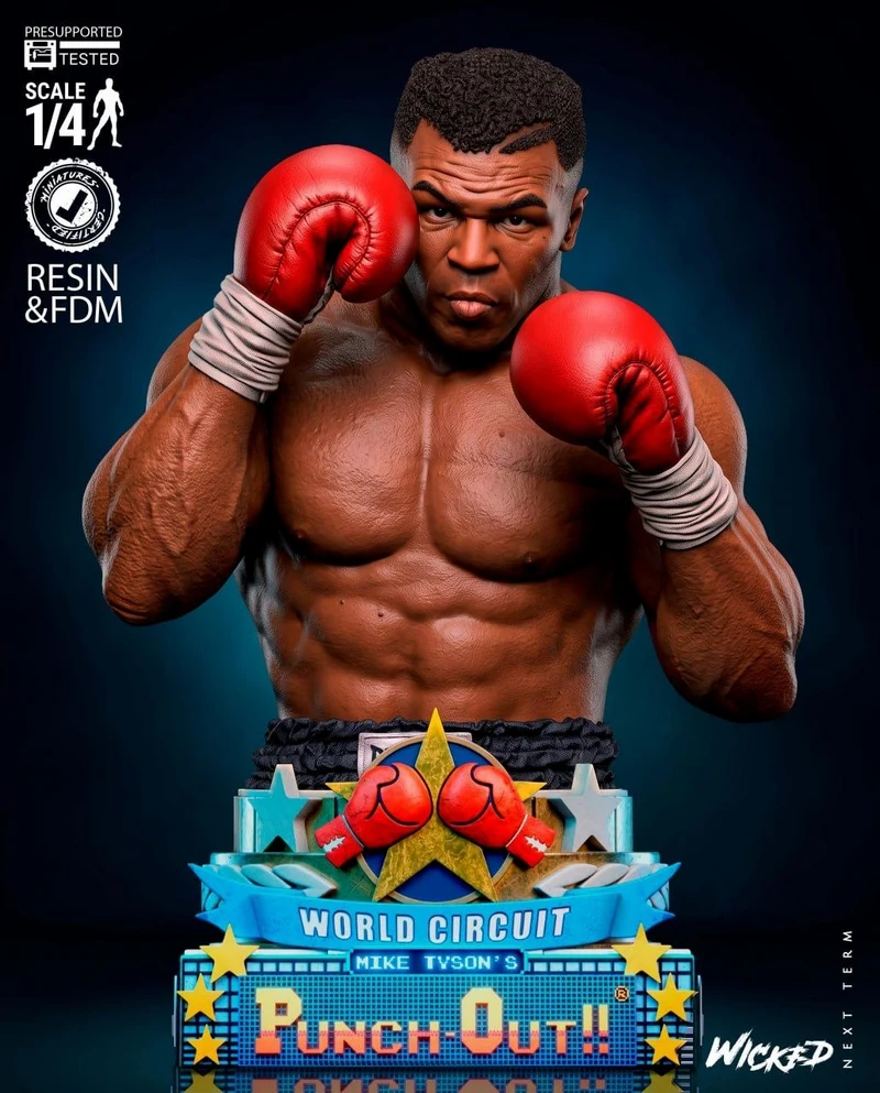 Mike Tyson Bust — Boxing 3D model