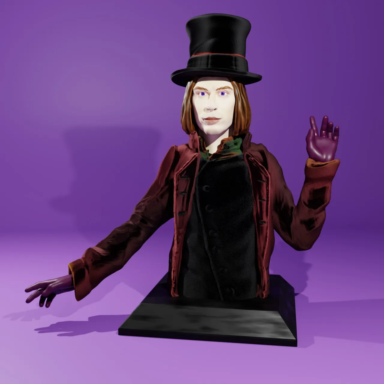 Willy Wonka Bust — Willy Wonka 3D model