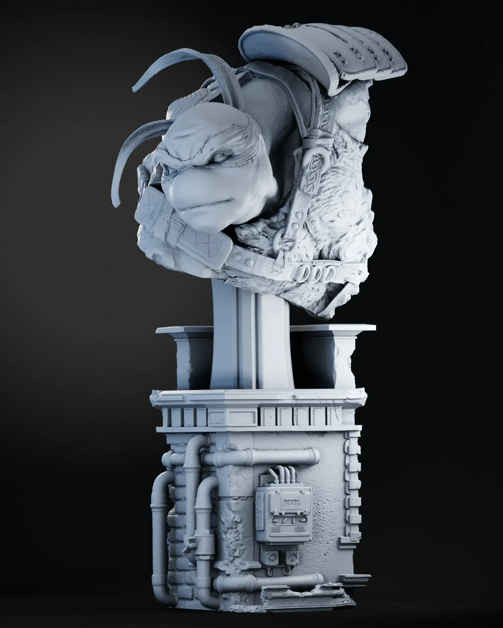 Leonardo Bust — Teenage Mutant Ninja Turtles 3D model