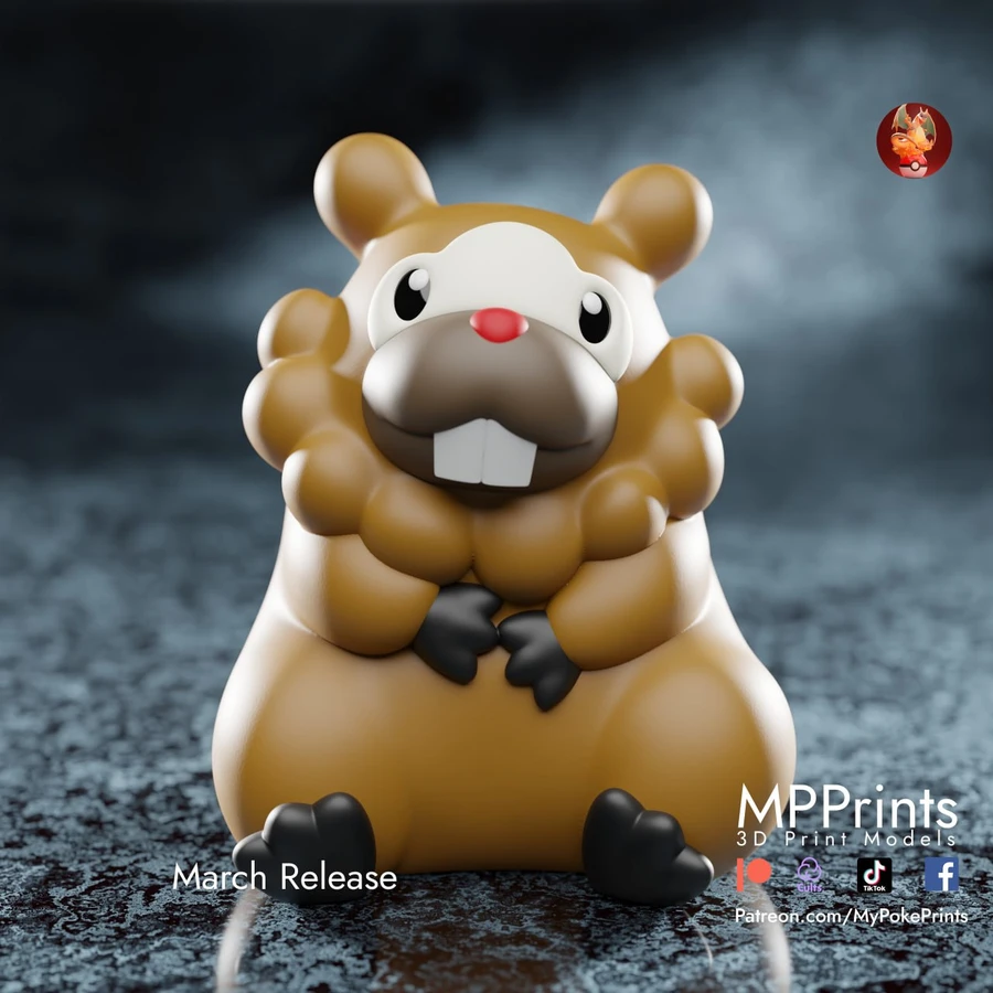 Bidoof — Pokémon 3D model