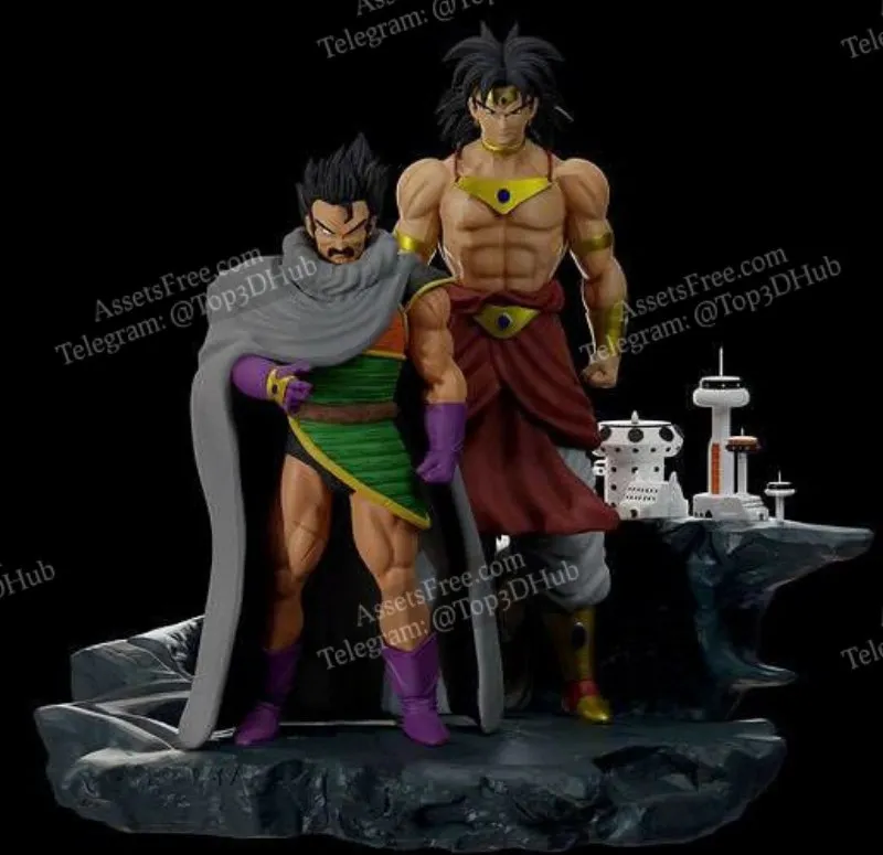Broly and Paragus — Dragon Ball 3D model