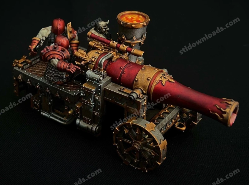 Evil Dwarf Lava Cannon — Original Fantasy 3D model