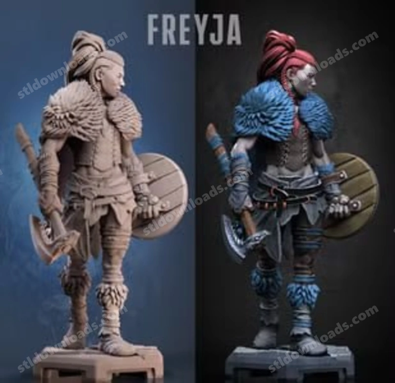 Freyja the Norsewoman Chimera Set — Norse Mythology 3D model