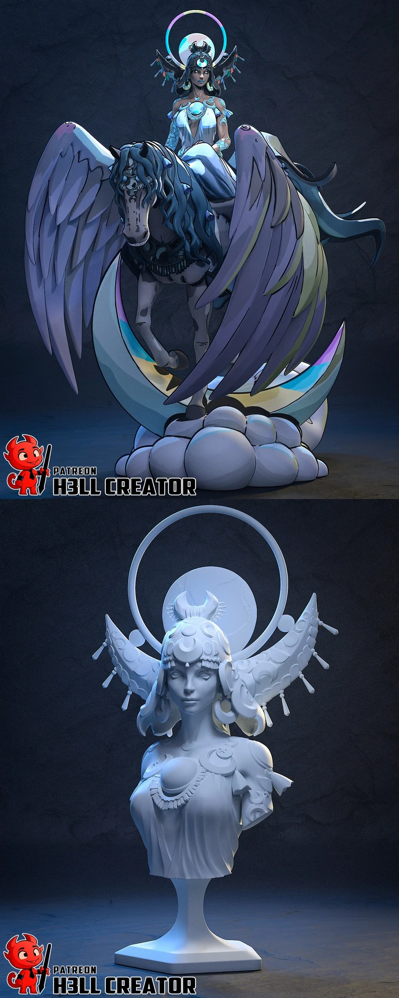 Selene — Hades 3D model