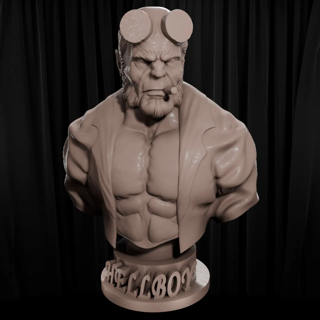 Hellboy Bust — Hellboy 3D model