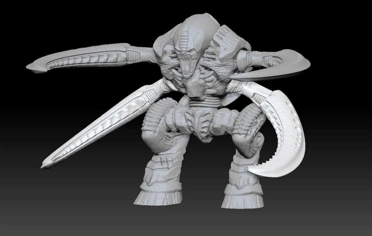 Howler Murderer Xeno Siege Beast — Original Sci-Fi 3D model
