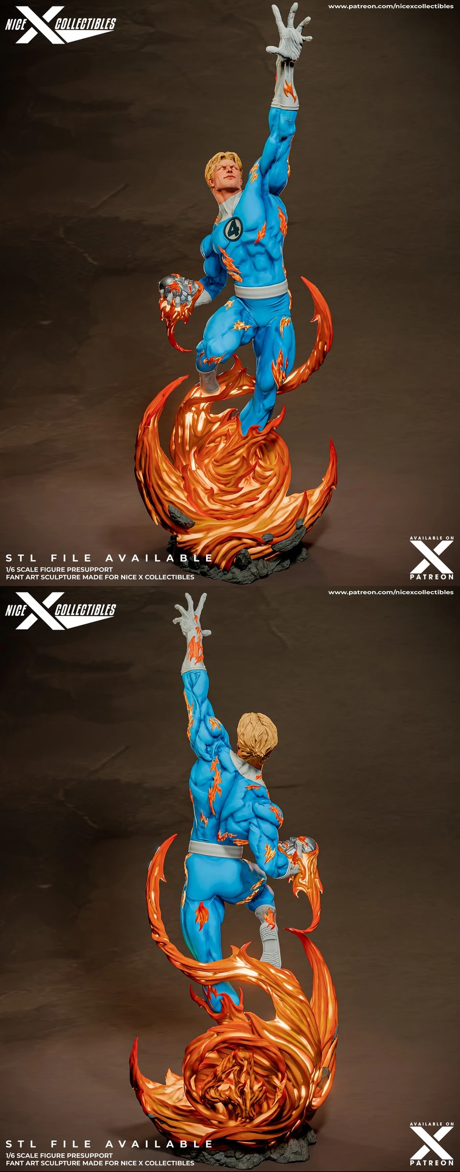 Human Torch — Marvel 3D model