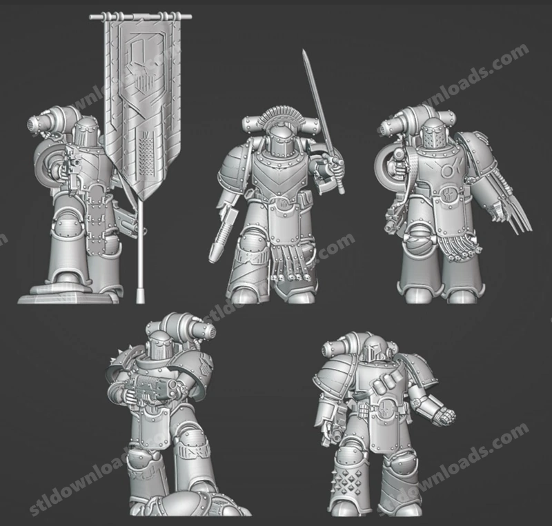 Iron Warriors Mk III Legionnaires — Warhammer 40,000 3D model
