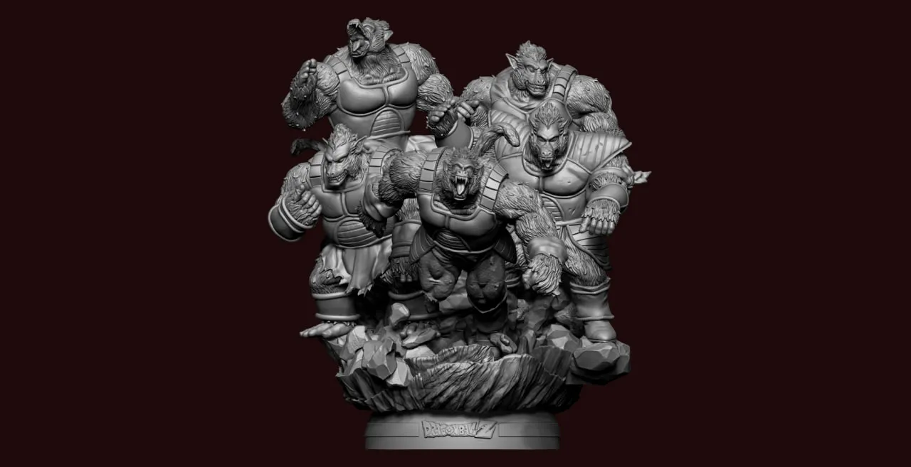 Team Bardock — Dragon Ball 3D model